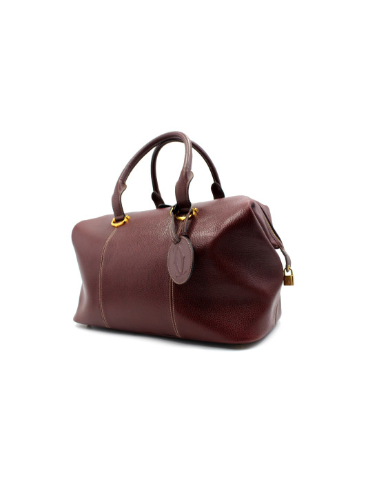 Cartier Borsone Pelle Bordeaux