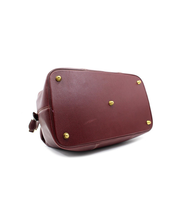 Cartier Borsone Pelle Bordeaux