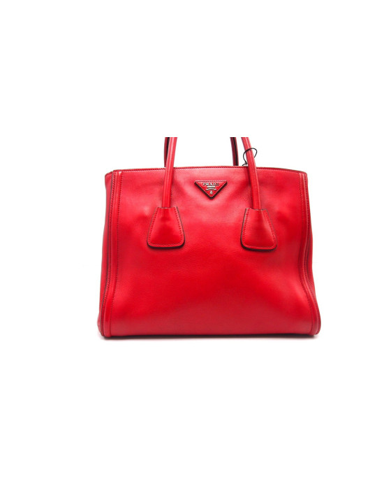 Prada Shopping Pelle Rossa