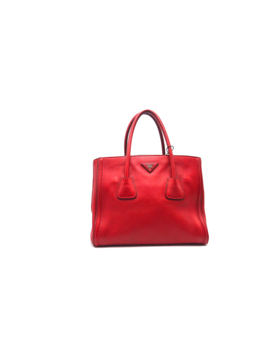 Prada Shopping Pelle Rossa
