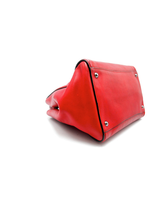 Prada Shopping Pelle Rossa
