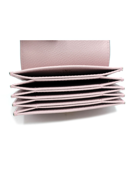 Valentino Portafoglio Portacarte Pelle Rosa