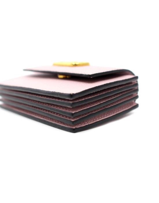 Valentino Portafoglio Portacarte Pelle Rosa