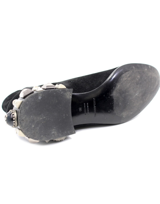 Dolce & Gabbana Stivaletti Camoscio Nero