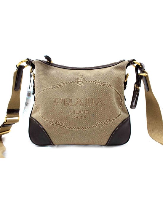 Prada Tracolla Tela Beige