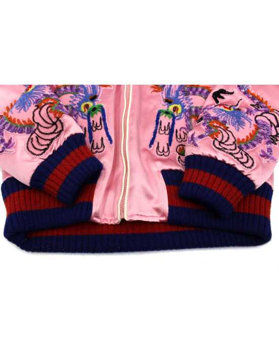 Gucci Bomber Seta Rosa