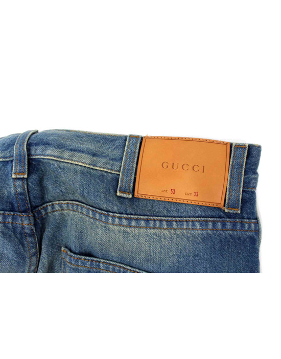 Gucci Jeans Tela Denim Blu
