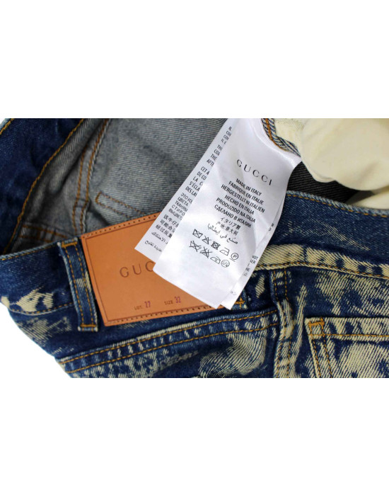 Gucci Jeans Tela Denim Blu