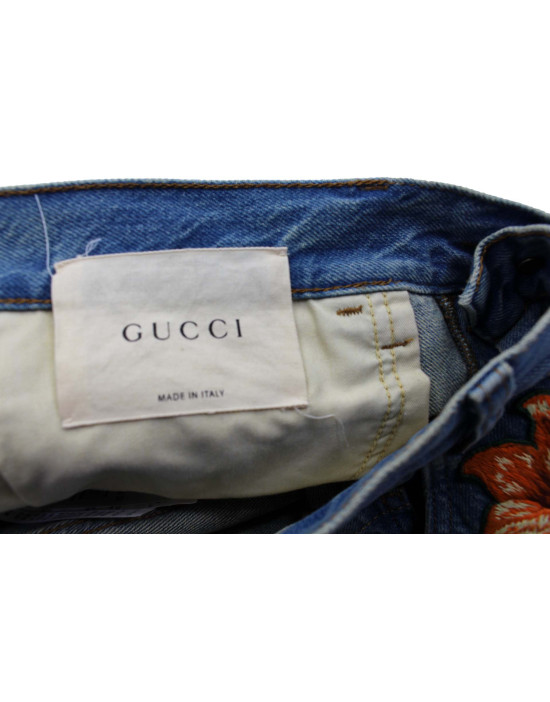 Gucci Jeans Tela Denim Blu