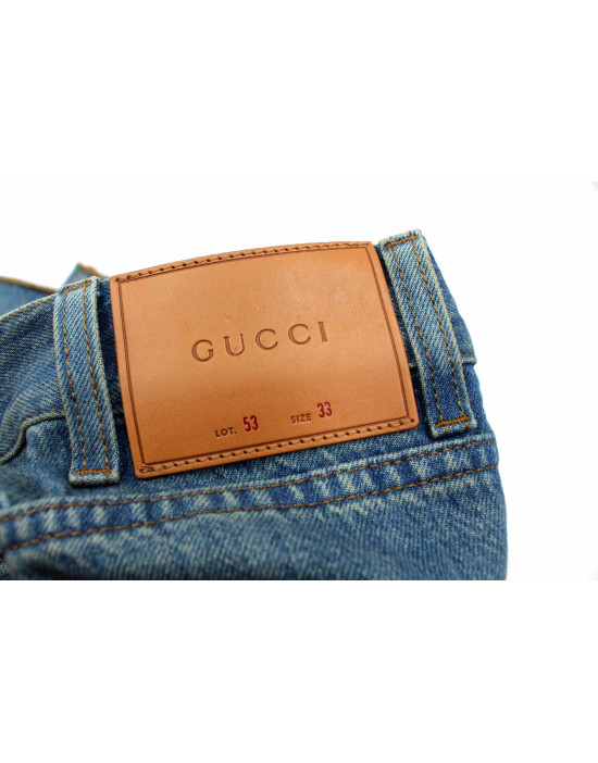 Gucci Jeans Tela Denim Blu
