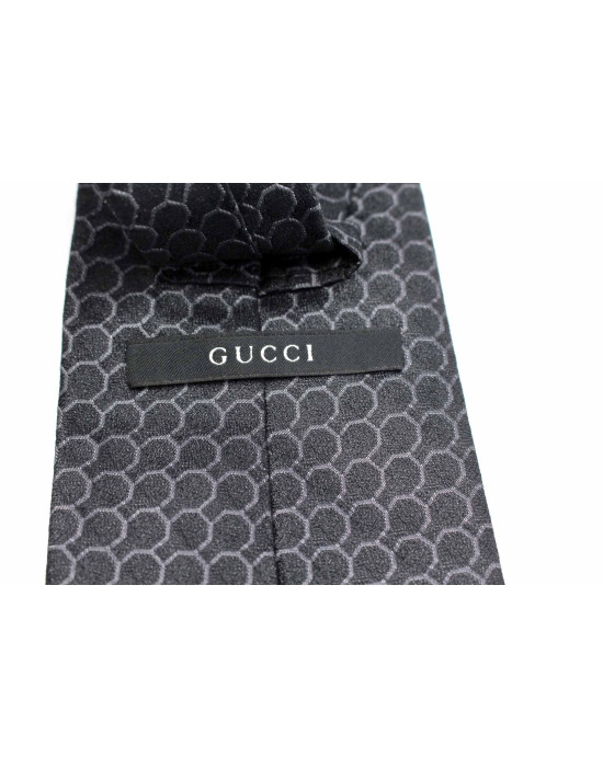 Gucci Cravatta Seta Grigia