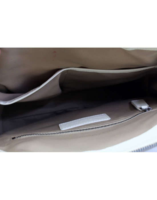 Burberry Shopping Pelle Bianca