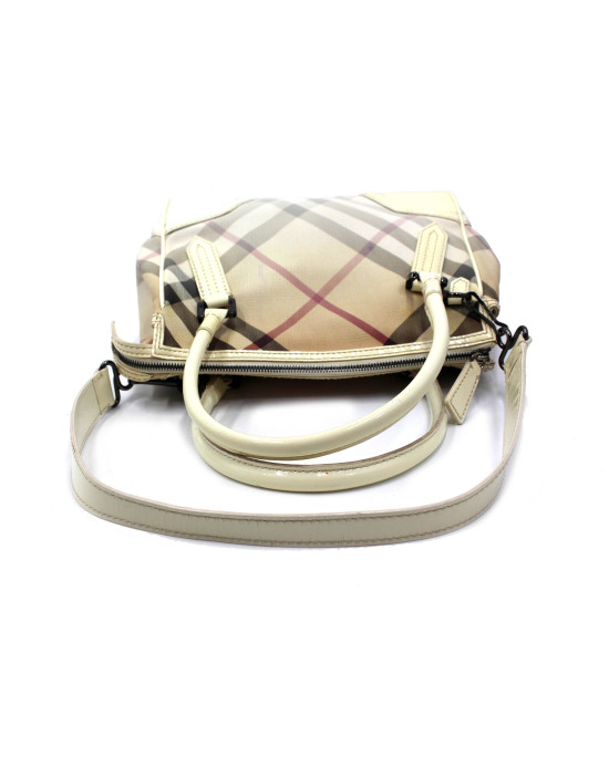 Burberry Shopping Pelle Bianca