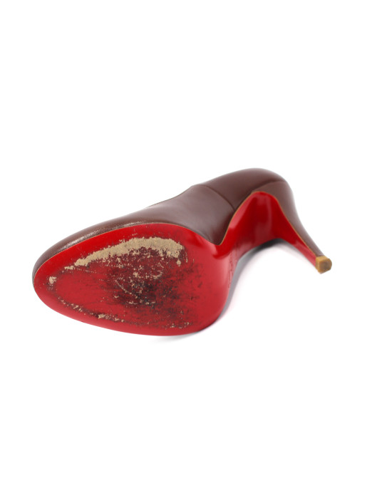 Louboutin Décolleté Pelle Marrone