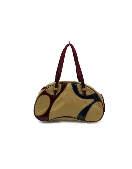Prada Bowling Pelle Marrone