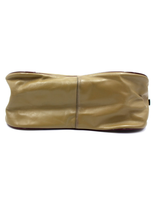 Prada Bowling Pelle Marrone