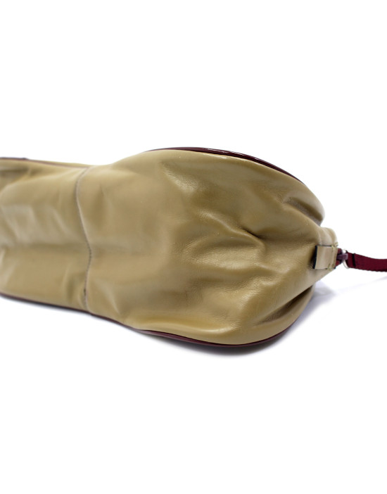 Prada Bowling Pelle Marrone