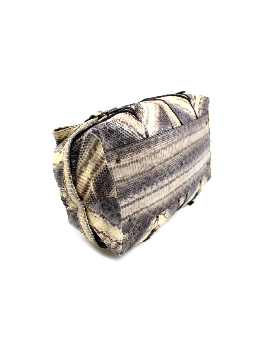 Ferragamo Shopping Pitone Beige