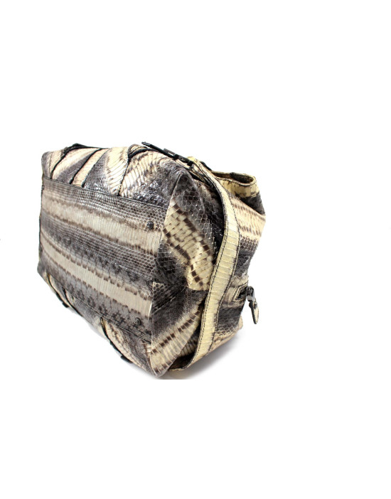 Ferragamo Shopping Pitone Beige