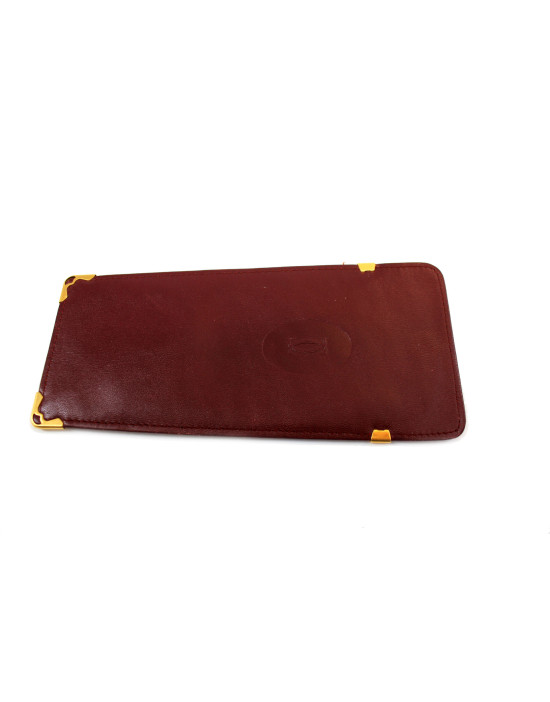 Cartier Portaocchiali Pelle Bordeaux