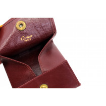 Cartier Portamonete Pelle Bordeaux