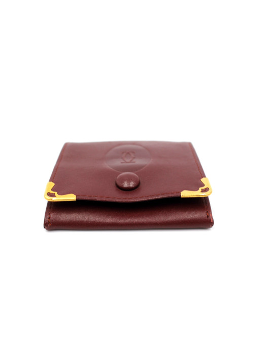 Cartier Portamonete Pelle Bordeaux