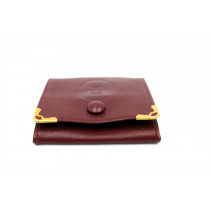 Cartier Portamonete Pelle Bordeaux