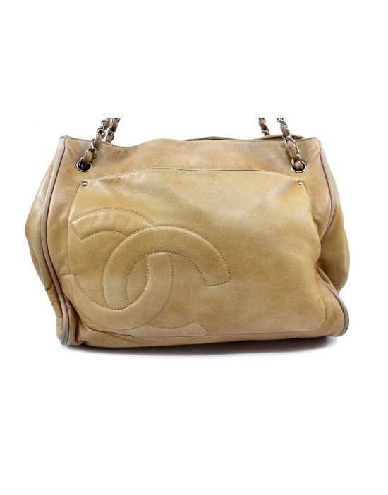 Chanel Shopping Pelle Beige