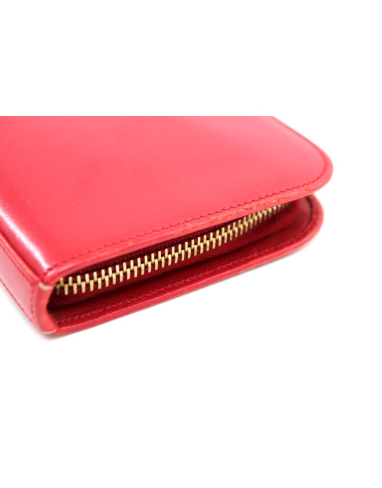 Saint Laurent Portafoglio Pelle Rossa