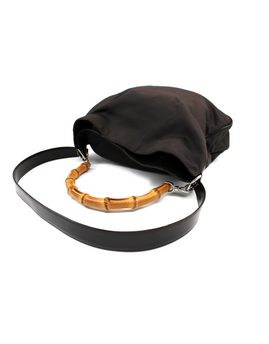 Gucci Bamboo Tela Marrone