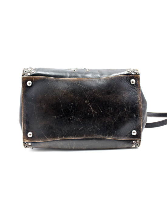 Prada Shopping Pelle Marrone