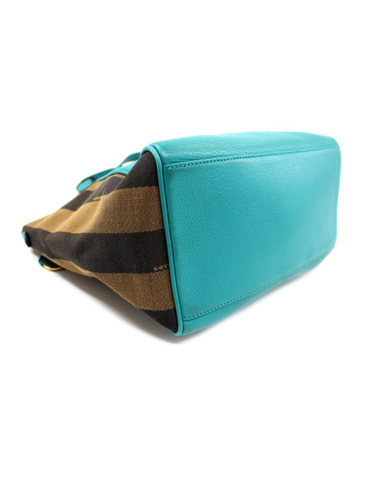 Fendi Shopping Pelle Turchese