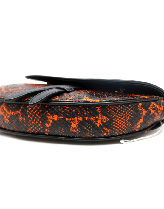 Dior Marsupio Sella Pitone Nero e Arancio