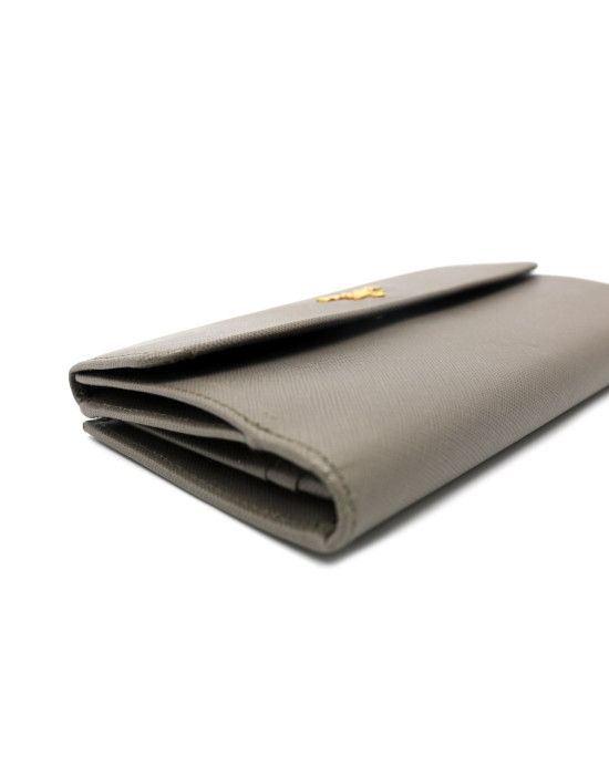 Prada Portafoglio Pelle Saffiano Argilla