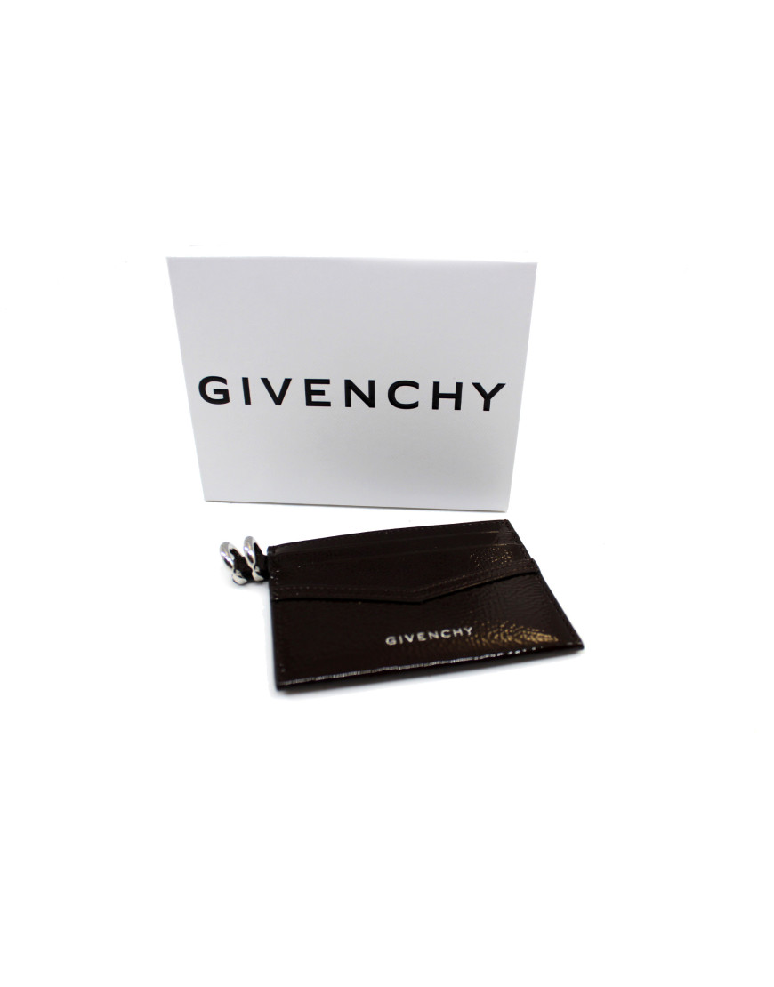Givenchy Portacarte Vernis Marrone