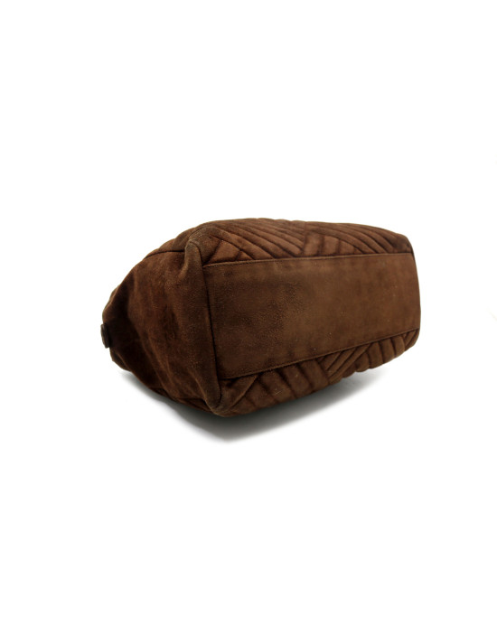 Prada Bauletto Suede Marrone