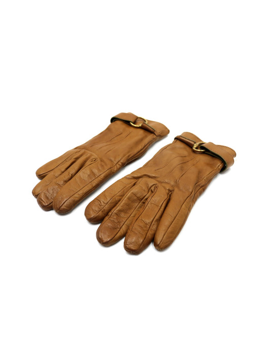 Gucci Guanti Pelle Marrone