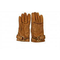 Gucci Guanti Pelle Marrone