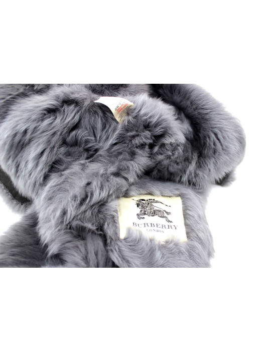 Burberry Montone Pelle Shearling Grigio Piombo