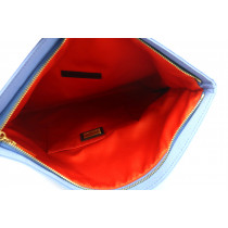 Fendi Clutch Tela Blu