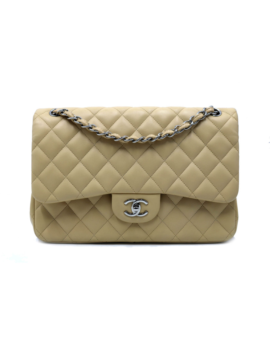 Chanel Timeless Jumbo Pelle Beige