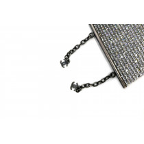 Chanel Bracciale Metallo e Swarovski Argento