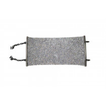 Chanel Bracciale Metallo e Swarovski Argento