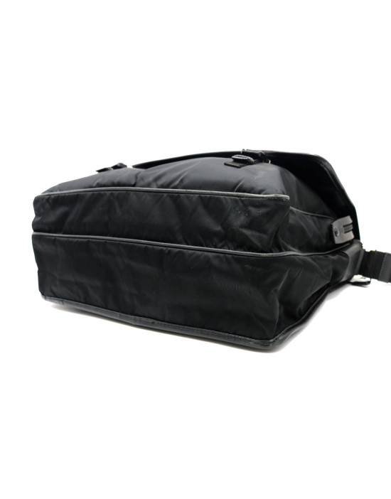 Prada Cartella da Lavoro Tela Vela Nera