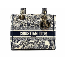 Dior Lady D D-Lite Toile Bleu et Beige