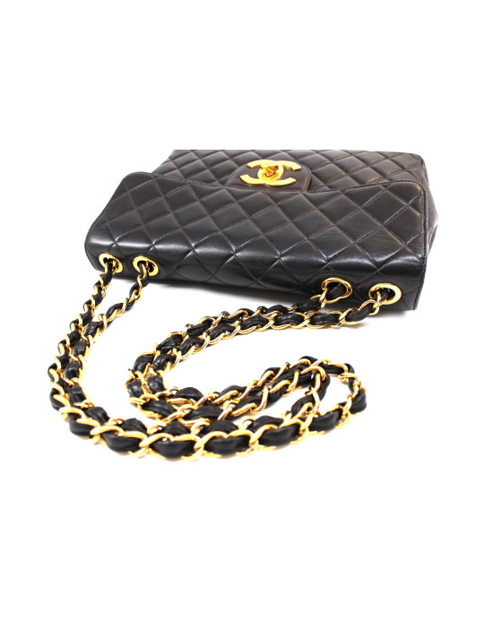 Chanel Maxi Logo Vintage Pelle Nera