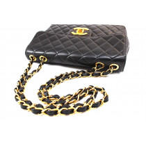 Chanel Maxi Logo Vintage Pelle Nera