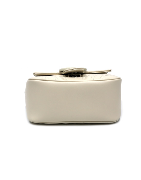 Gucci Marmont Flap Pelle Bianca