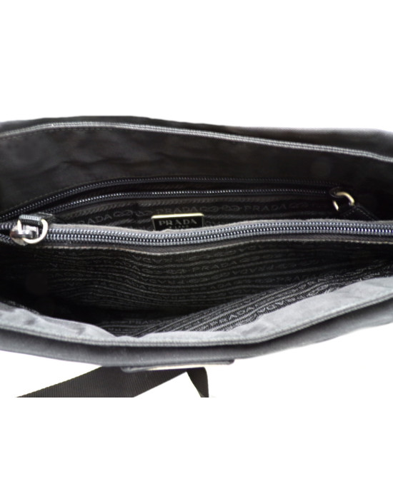 Prada Tracolla Tessuto City Nero