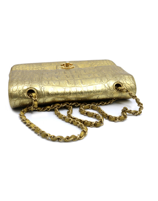 Chanel Double Flap Limited Pelle Oro